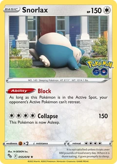 Snorlax Holo 55