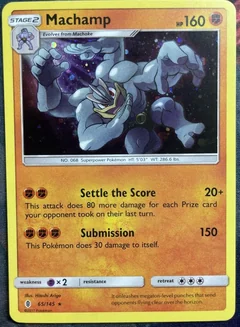 Machamp Cosmos Holo 65