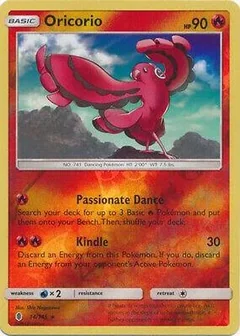 Oricorio Reverse Holo 14