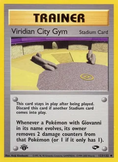 Viridian City Gym 1St Edition 123