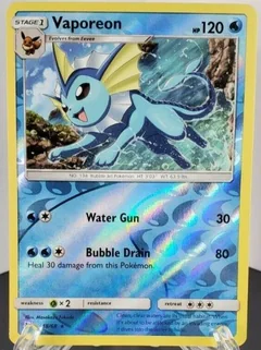 Vaporeon Reverse Holo 18