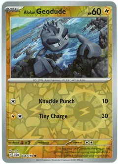 Alolan Geodude Reverse Holo 44