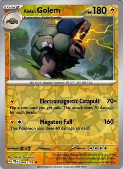 Alolan Golem Reverse Holo 46