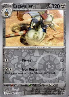 Escavalier Reverse Holo 102