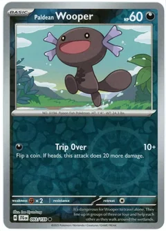 Paldean Wooper Reverse Holo 93