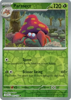 Parasect Reverse Holo 5