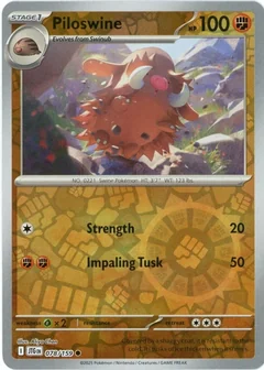 Piloswine Reverse Holo 78