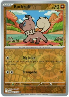Rockruff Reverse Holo 84