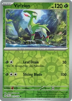 Virizion Reverse Holo 15