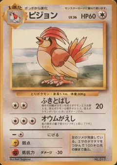 Pidgeotto No Rarity 17