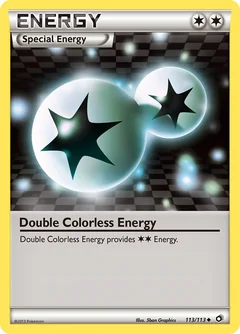 Double Colorless Energy 113