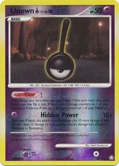 Unown Reverse Holo 42