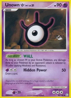Unown W 80