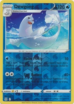 Dewgong Reverse Holo 34
