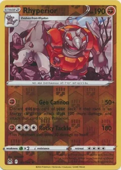 Rhyperior Reverse Holo 91