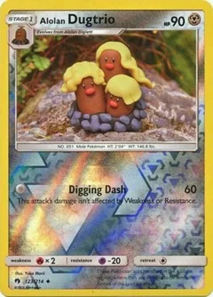 Alolan Dugtrio Reverse Holo 123