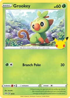 Grookey Holo 8