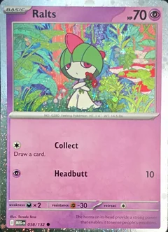 Ralts Cosmos Holo 58