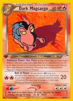 Dark Magcargo 1St Edition 18