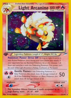 Light Arcanine 1St Edition 12