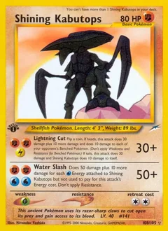 Shining Kabutops 1St Edition 108