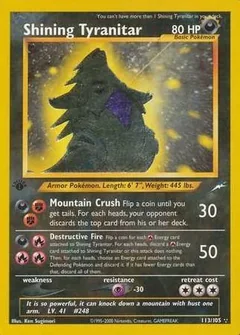 Shining Tyranitar 1St Edition 113