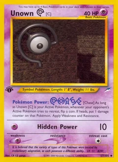 Unown C 1St Edition 57