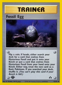 Fossil Egg 1St Edition 72
