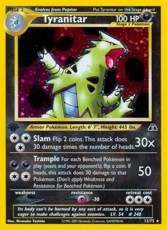 Tyranitar 1St Edition 12