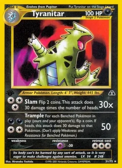 Tyranitar 1St Edition 31