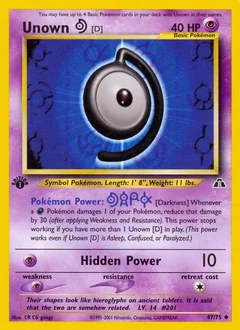 Unown D 1St Edition 47