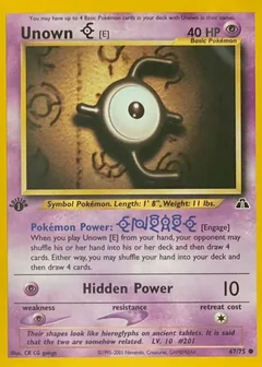 Unown E 1St Edition 67