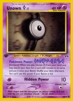 Unown I 1St Edition 68