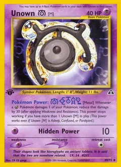 Unown M 1St Edition 49