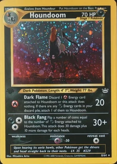 Houndoom 1St Edition Double Holo Error 8