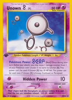 Unown B 1St Edition 39