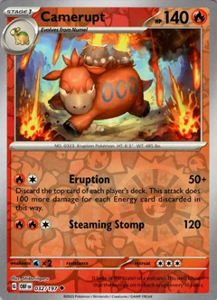 Camerupt Reverse Holo 32