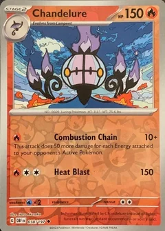 Chandelure Reverse Holo 38