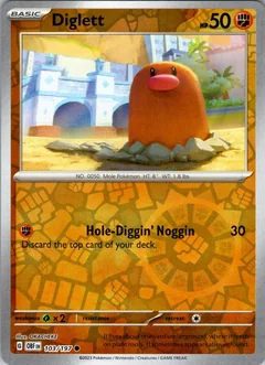 Diglett Reverse Holo 103