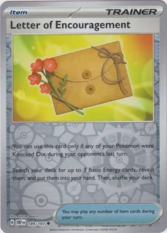 Letter Of Encouragement Reverse Holo 189