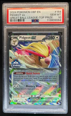 Pidgeot Ex Great Ball League Top Prize 164