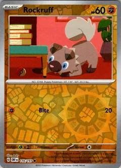 Rockruff Reverse Holo 116
