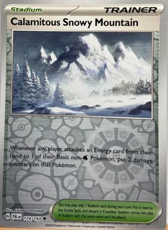 Calamitous Snowy Mountain Reverse Holo 174