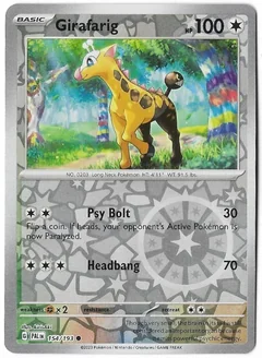 Girafarig Reverse Holo 154