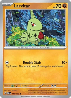 Larvitar Cosmos Holo 110