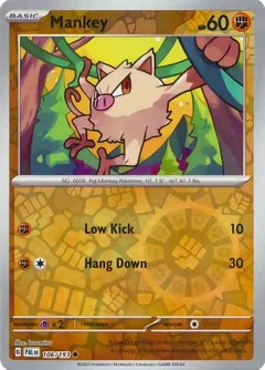 Mankey Reverse Holo 106