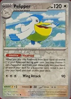 Pelipper Reverse Holo 159