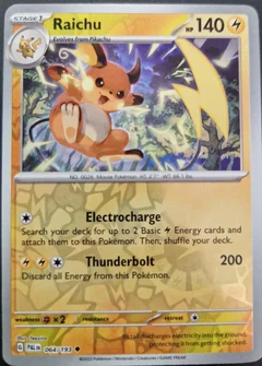 Raichu Reverse Holo 64