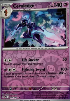 Ceruledge Reverse Holo 40