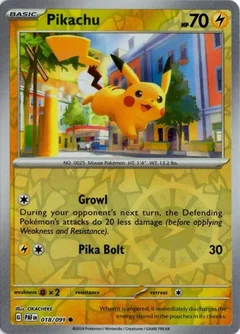 Pikachu Reverse Holo 18